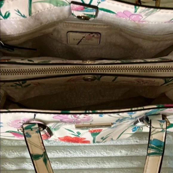 Kate Spade Cream Floral Tote - Picture 3 of 7